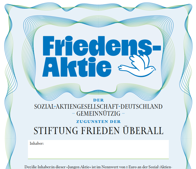 Stiftung Frieden überall i.G. (Typ: Spende)
